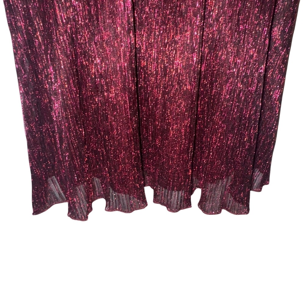 Torrid | new w/tags| tea length spaghetti strap burgundy dress | size 10 - Picture 8 of 15